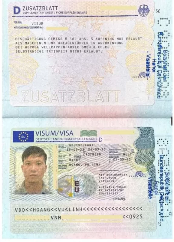 Visa việc làm tại CHLB Đức
